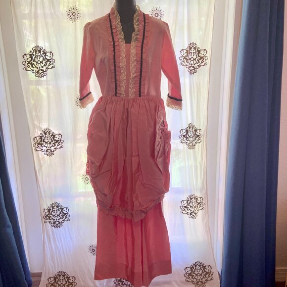 Vintage Bridgerton Marie Antoinette Style Ex Theater Costume Handmade Cosplay - Picture 2 of 16